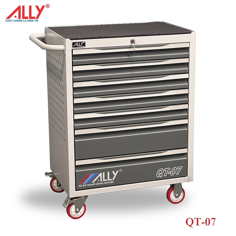Tủ đựng đồ nghề ALLY QT-07 tùy chọn sơn tĩnh điện màu xám