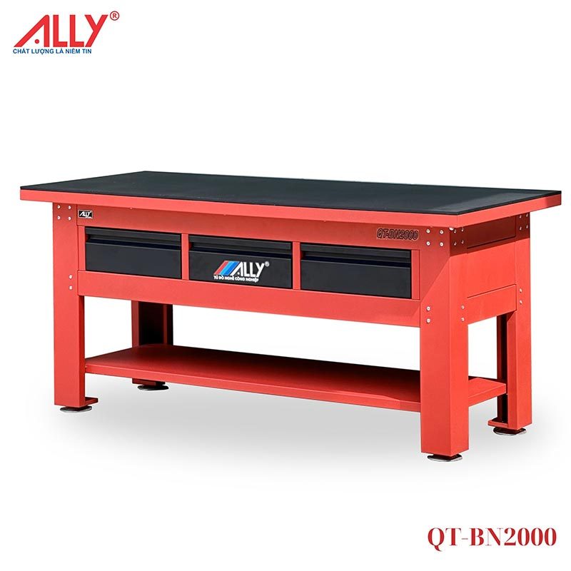 Bàn thao tác ALLY QT-BN2000 tùy chọn sơn tĩnh điện màu đỏ