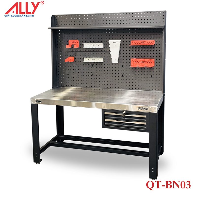 Bàn nguội cơ khí ALLY QT-BN03 tùy chọn sơn tĩnh điện mày đen