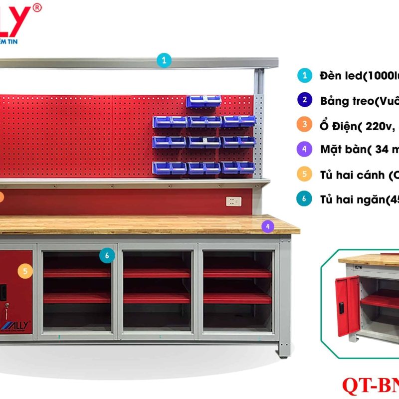 Alternative view of Bàn thao tác công nghiệp QT-BN12-4T