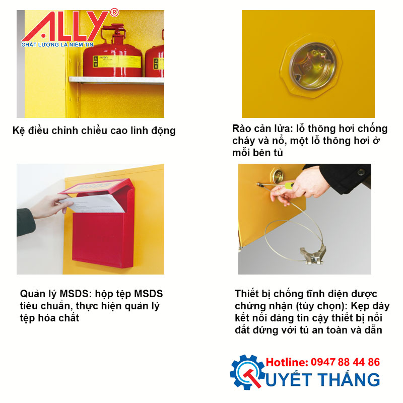 Alternative view of Tủ đựng hoá chất QT-CCHC01